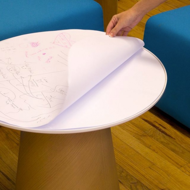 Invenções para facilitar a vida no trabalho - Mesa de papel para reuniões de trabalho