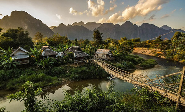 Lugares bonitos demais - Vang Vieng, Laos