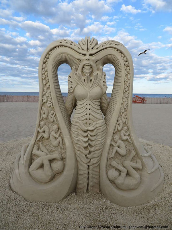 Esculturas de areia - Guy-Olivier Deveau