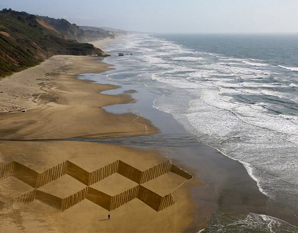 Esculturas de areia - Jim Denevan