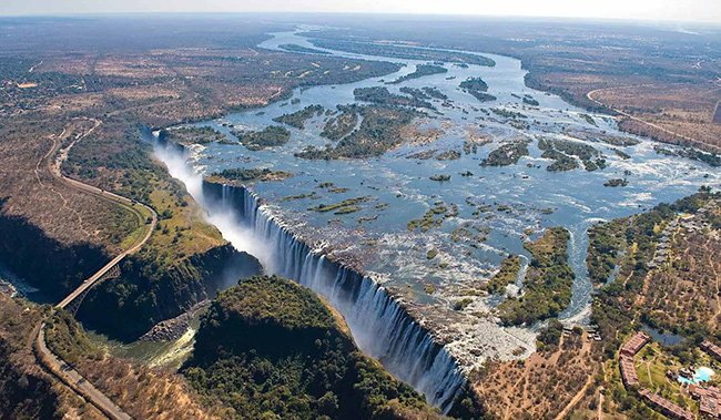 As cascatas mais deslumbrantes do mundo - Cataratas de Vitória, Zâmbia / Zimbábue 