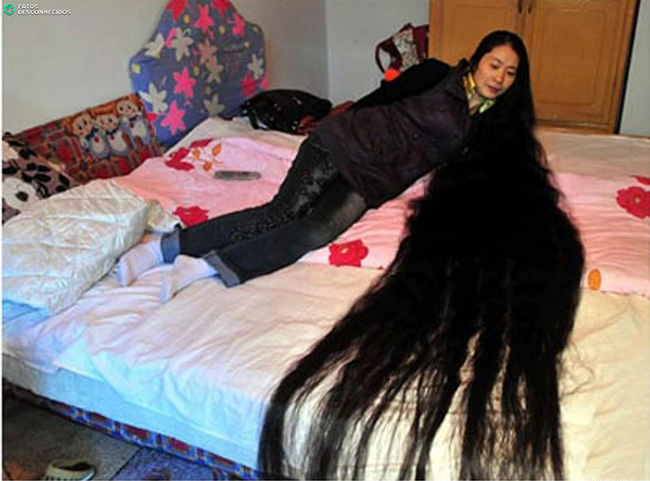 Os maiores do mundo: maior cabelo do mundo - Xie Qiuping