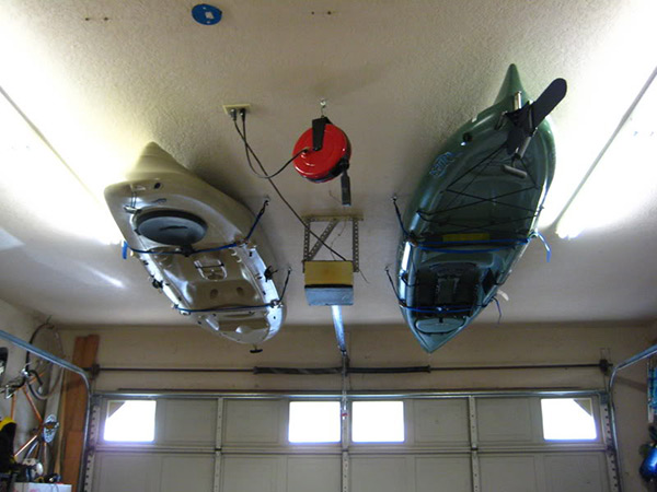 Garagens e arrecadações - dicas de arrumação: suportes de teto