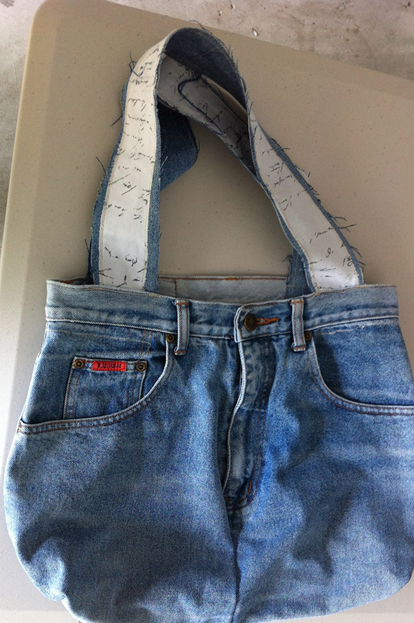 Reciclar calças de ganga - mala