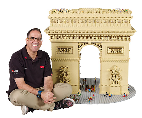 Construções de Lego impressionantes- arco do triunfo
