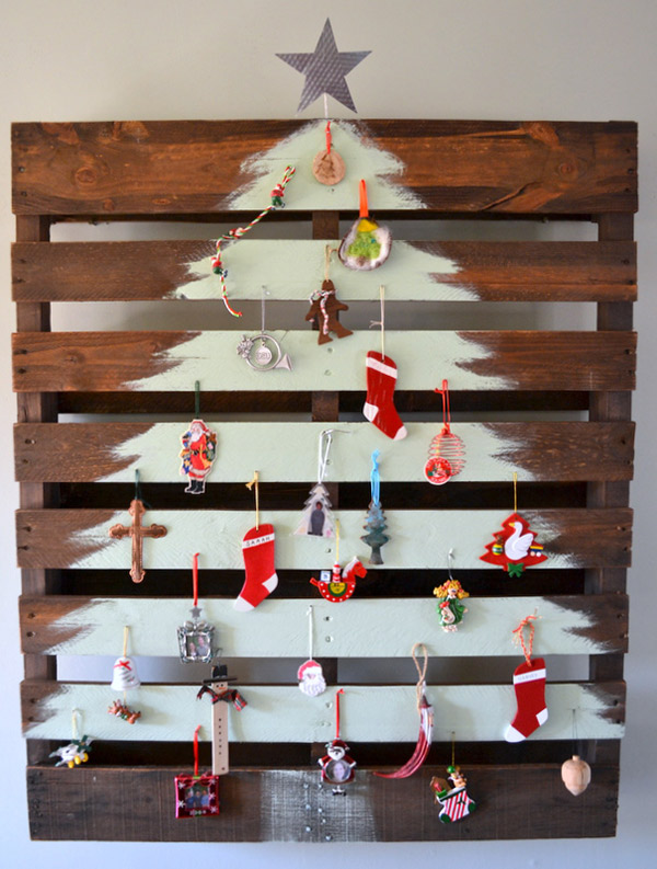 Árvores de Natal diferentes - 8 sugestões ecológicas - Com paletes