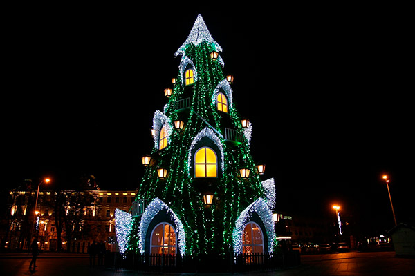 As árvores de Natal mais espectaculares do mundo- Lituânia