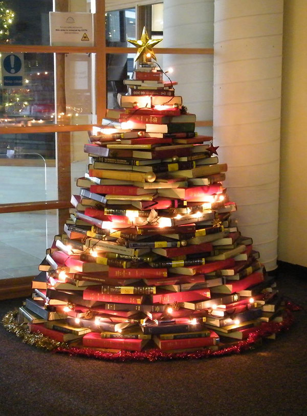 Árvores de Natal diferentes - 8 sugestões ecológicas - Com livros
