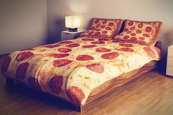 9 edredons divertidos que aquecem a sua cama - Pizza