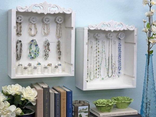 Gavetas antigas - 10 ideias de decoração - Guarda-jóias de parede