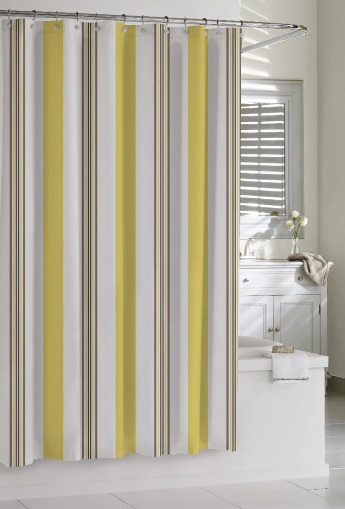 10 cortinas primaveris para alegrar a sua casa de banho - As clássicas riscas
