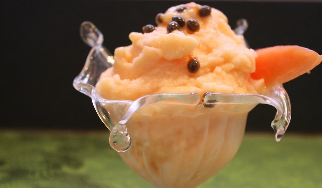 Frozen de iogurte e papaia – Um refrescante delicioso