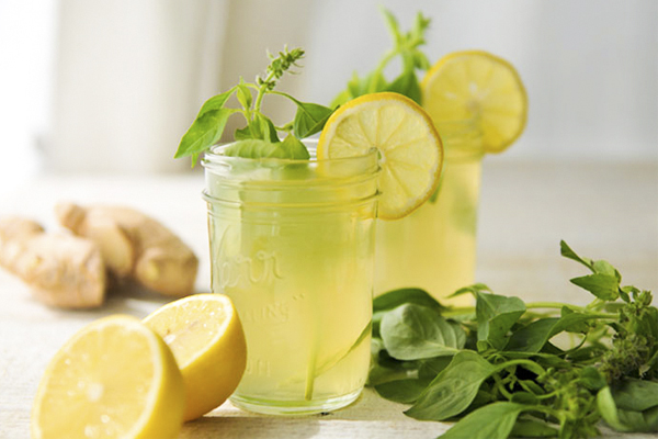 Limonada- 2 receitas e benefícios para a saúde- Limonada de gengibre e manjericão