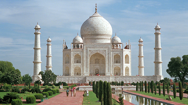Monumentos mais fotografados do Mundo - Taj Mahal, Agra, Índia