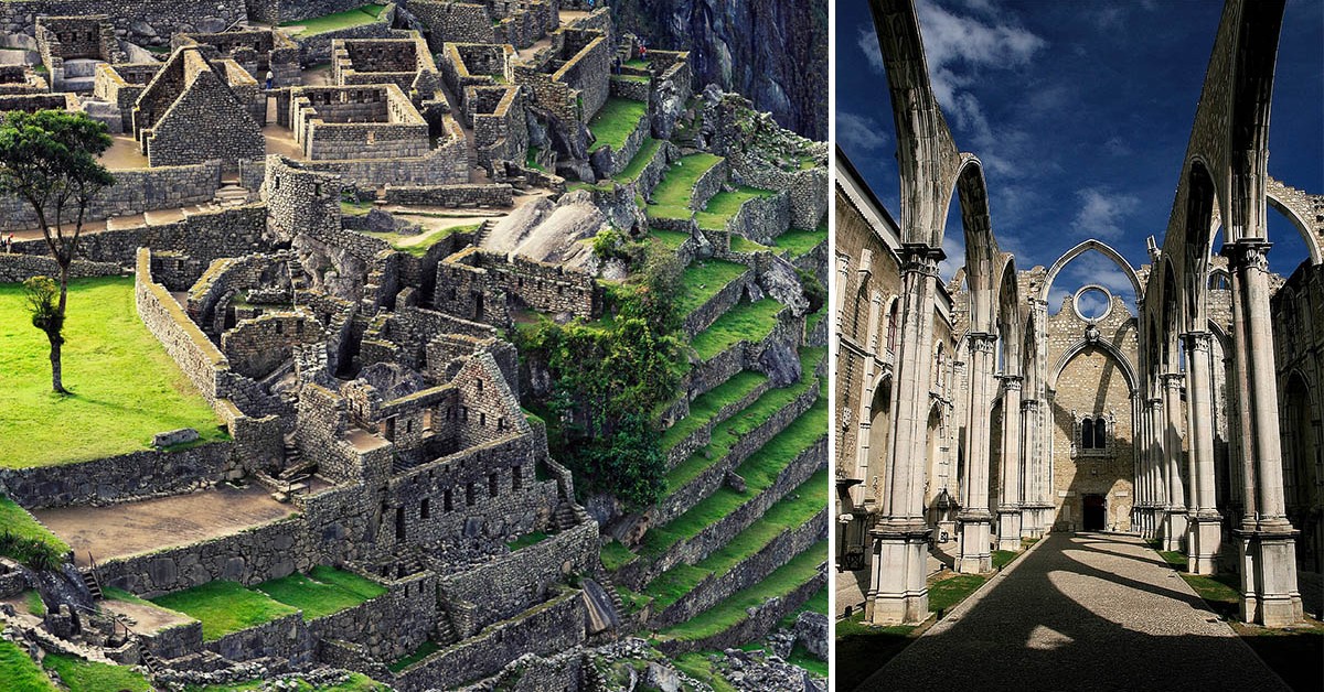 Onde é que estão as ruínas mais imponentes do mundo?