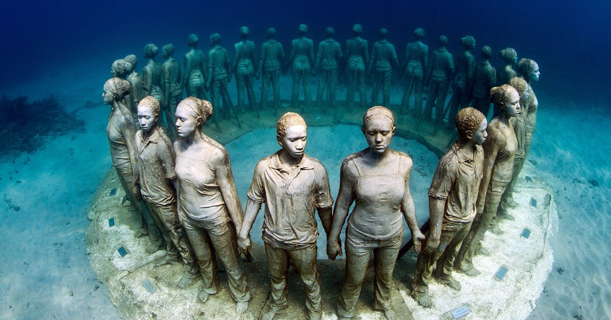Curiosidades – 10 esculturas que só podem ser vistas debaixo de água