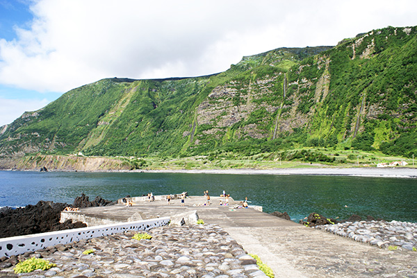 Praias dos Açores - Praia da Fajã Grande, Ilha das Flores