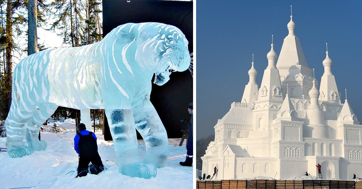 As mais impressionantes esculturas de gelo do mundo